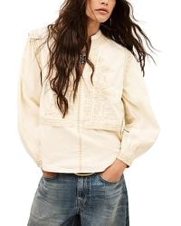Ba&sh - Laura Embroidered Blouse - Lyst