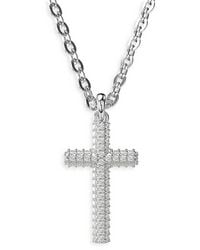 Swarovski - Insigne Crystal Cross Pendant Necklace, 14.96-17.72 - Lyst