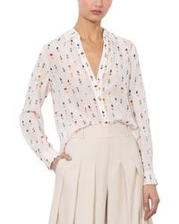 Alice + Olivia - Alice And Oliva Eloise Silk Blouse - Lyst
