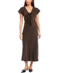 Fifteen Twenty - Emmeline Tie Front Dress - Lyst