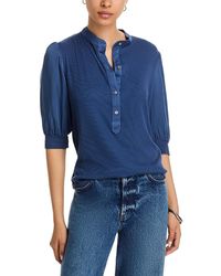 Bella Dahl - Mixed Media Top - Lyst