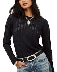 Ba&sh - Dakar Stitched Round Neck Sweater - Lyst
