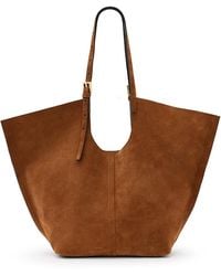 AllSaints - Ara Suede East West Tote - Lyst