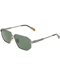 Ferragamo - Titanium Rectangular Sunglasses, 59Mm - Lyst