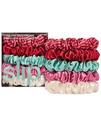 Slip - Pure Silk Midi Scrunchie, Set Of 5 - Lyst