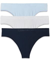 Calvin Klein - Bonded Flex Seamless Thong, Pack Of 3 - Lyst