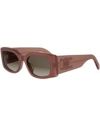 Celine - Maxi Triomphe Rectangular Sunglasses, 53Mm - Lyst