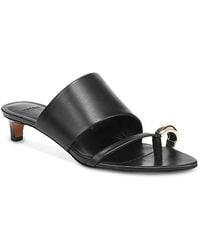 Vince - Suzie Almond Toe Kitten Heel Sandals - Lyst