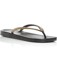 ladies armani flip flops