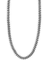 Milanesi And Co - Sterling Oxidized Curb Chain Necklace - Lyst