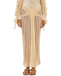 PATBO - Wave Mesh Swim Cover Up Maxi Skirt - Lyst