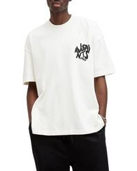 AllSaints - Orlando Cotton Graphic Tee - Lyst