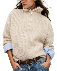 Ba&sh - Beltane Zip Collar Sweater - Lyst