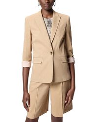 Pinko - Freda Stretch Linen Blend Jacket - Lyst