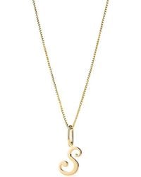 Ana Luisa - Solid Script Letter Necklace - Lyst