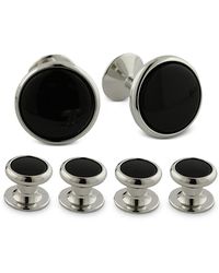 David Donahue - Onyx Stud & Cufflinks Set - Lyst