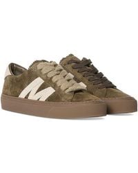 Moncler - Monaco2 Lace Up Low Top Sneakers - Lyst