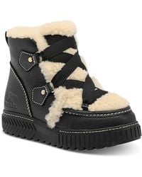 Sorel - Ona Ave Alpine Shearling & Leather Snow Boots - Lyst