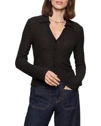 Sanctuary - Juno Textured Button Front Top - Lyst