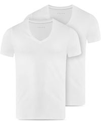 FALKE - V Neck Tees, 2 Pk - Lyst