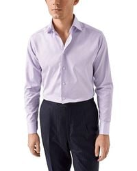 Eton - Twill Slim Fit Button Down Shirt - Lyst