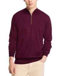 Peter Millar - Crown Autumn Crest Quarter Zip Sweater - Lyst