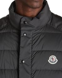 Moncler - Selves Padded Short Jacket With Logo - Lyst