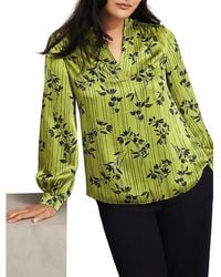 Hobbs - Fara Split Neck Top - Lyst