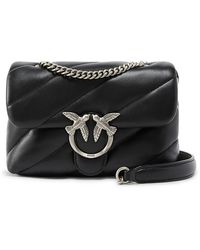 Pinko - Love Puff Mini Leather Shoulder Bag - Lyst
