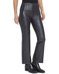 Lyssé - E Foiled Faux Leather Bootcut Pants - Lyst