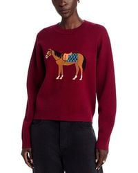 525 America - Intarsia Knit Crewneck Sweater - Lyst