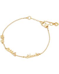 Kate Spade - True Love Pavé I Love You To The Moon Link Bracelet In Gold Tone - Lyst