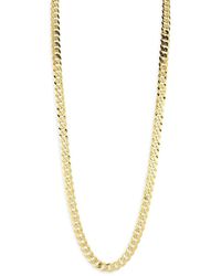 Milanesi And Co - 18K Plated Sterling Curb Chain Necklace 7Mm - Lyst