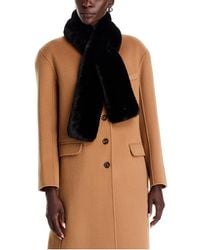Echo - Long Faux Fur Pull Through Scarf - Lyst