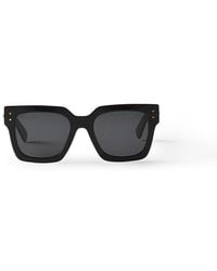 Lanvin - Lunettes Maxi Rectangle Signature - Lyst