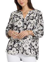 NYDJ - Pintuck Blouse - Lyst