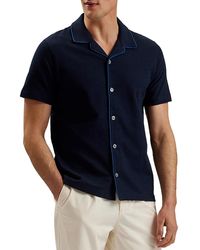 Ted Baker - Selar Short Sleeve Button Front Shirt - Lyst