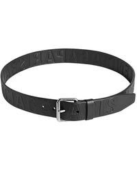 Balenciaga - Debossed Logo Belt - Lyst