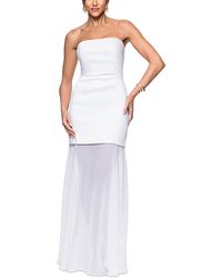 Aqua - Mikado Strapless Gown - Lyst
