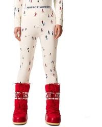 Perfect Moment - Printed Base Layer Leggings - Lyst