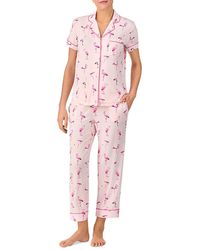 Kate Spade - Printed Short Sleeve Pajama Set - Lyst