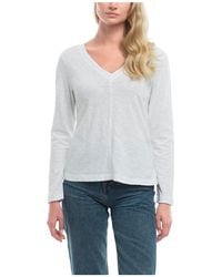 Wilt - Clothing Slim Deep V Rib Back Tee - Lyst