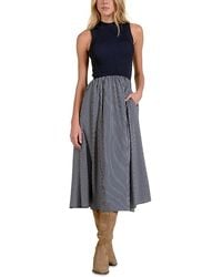 Elan - Mock Neck Sleeveless Dress - Lyst
