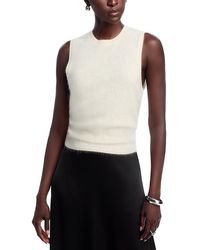 Theory - Brushed Crewneck Shell Top - Lyst