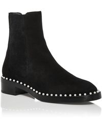 stuart weitzman laine suede chelsea boots
