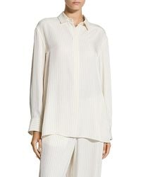 Theory - High Low Flounce Shirt - Lyst