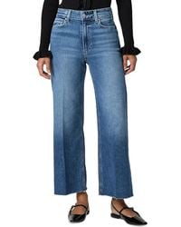 PAIGE - Anessa Petite High Rise Raw Hem Jeans - Lyst