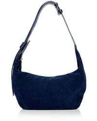 Aqua - Suede Hobo Shoulder Bag - Lyst