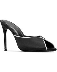 Black Suede Studio - Open Toe Pumps - Lyst