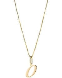 Ana Luisa - Solid Script Letter Necklace - Lyst